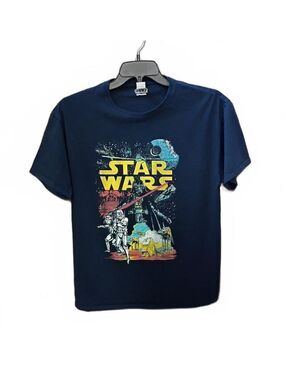 Star Wars Navy Blue Graphic T-Shirt Size L